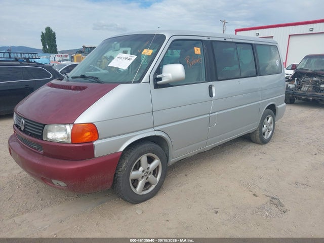 2002 Volkswagen Eurovan Gls მანქანა იყიდება აუქციონზე, vin: WV2KB47012H045938, აუქციონის ნომერი: 46135540