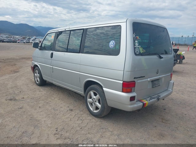 2002 Volkswagen Eurovan Gls მანქანა იყიდება აუქციონზე, vin: WV2KB47012H045938, აუქციონის ნომერი: 46135540
