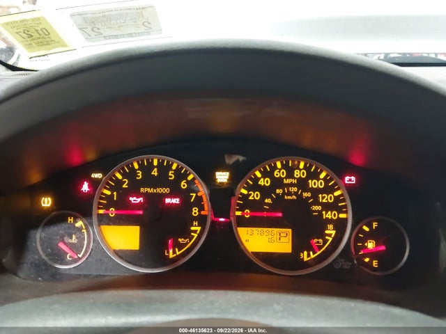 2010 Nissan Pathfinder Le მანქანა იყიდება აუქციონზე, vin: 5N1AR1NB5AC613530, აუქციონის ნომერი: 46135623