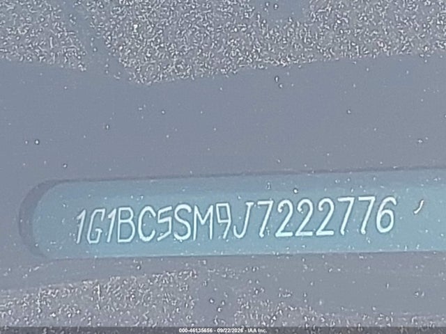46135656 :رقم المزاد ، 1G1BC5SM9J7222776 vin ، 2018 Chevrolet Cruze Ls Auto مزاد بيع