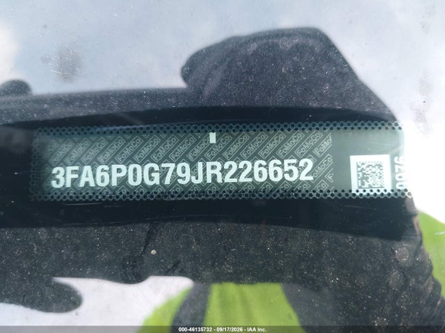 46135732 :رقم المزاد ، 3FA6P0G79JR226652 vin ، 2018 Ford Fusion S مزاد بيع