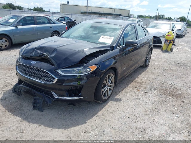Auction sale of the 2019 Ford Fusion Hybrid Titanium, vin: 3FA6P0RU4KR120260, lot number: 46135780
