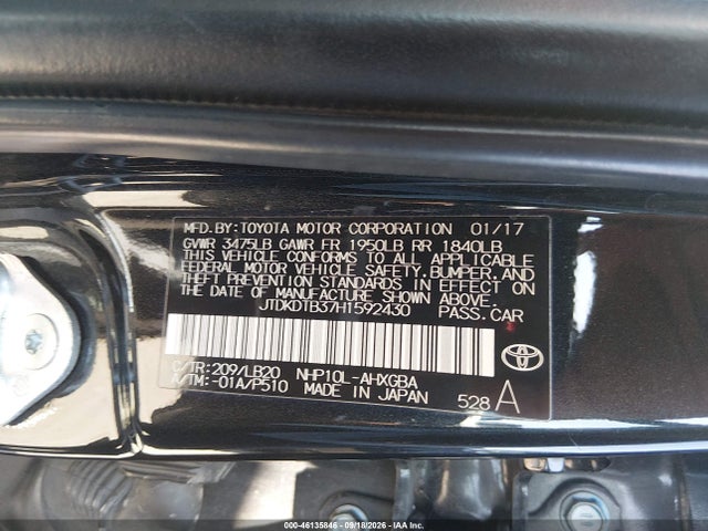 Toyota Prius C Four 2017 JTDKDTB37H1592430 Image 9