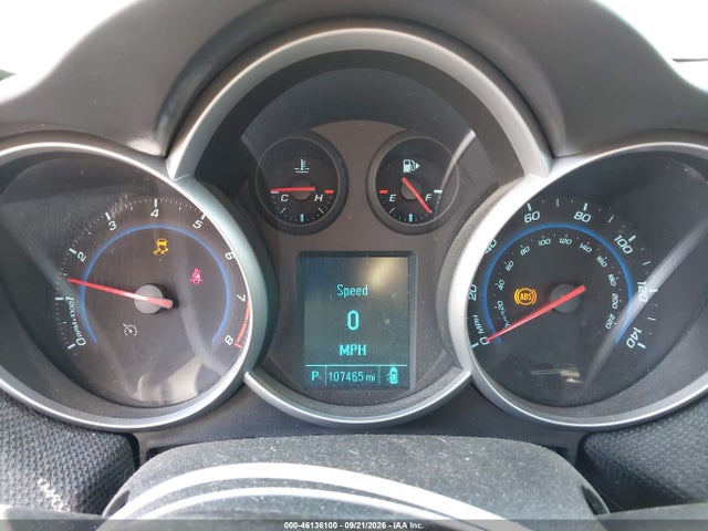 2012 Chevrolet Cruze Eco მანქანა იყიდება აუქციონზე, vin: 1G1PJ5SC9C7170300, აუქციონის ნომერი: 46136100
