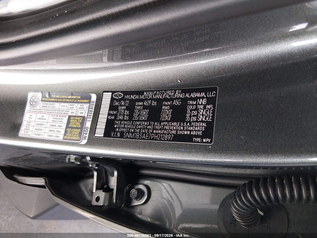Продаж на аукціоні авто 2023 Hyundai Tucson Sel, vin: 5NMJB3AE7PH212897, номер лоту: 46136663