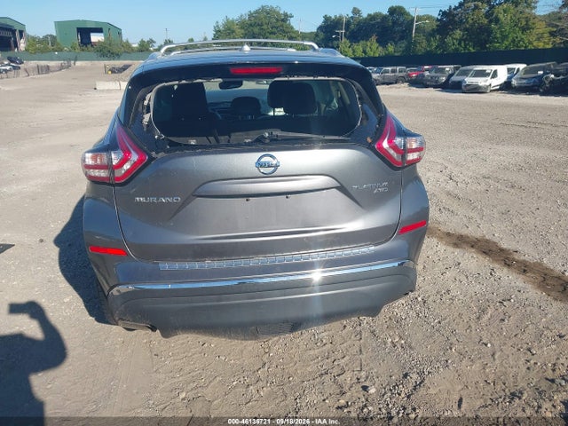 46136721 :رقم المزاد ، 5N1AZ2MH9FN286380 vin ، 2015 Nissan Murano Platinum مزاد بيع