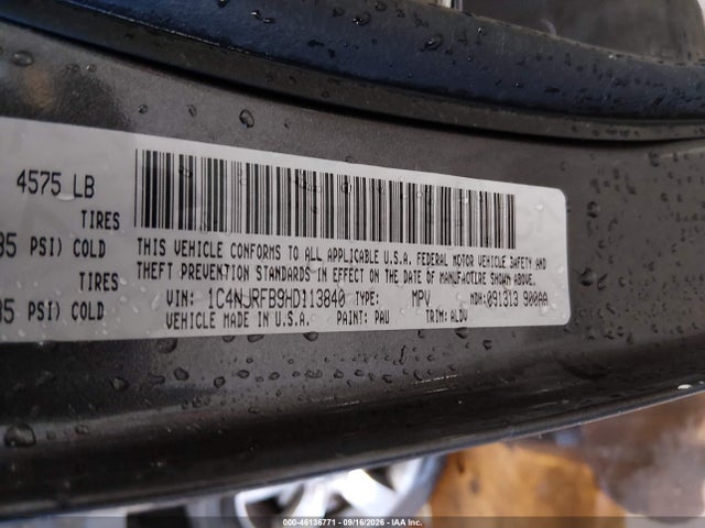 2017 Jeep Patriot High Altitude 4x4 მანქანა იყიდება აუქციონზე, vin: 1C4NJRFB9HD113840, აუქციონის ნომერი: 46136771