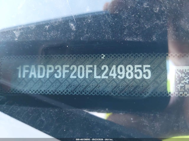 Продаж на аукціоні авто 2015 Ford Focus Se, vin: 1FADP3F20FL249855, номер лоту: 46136893