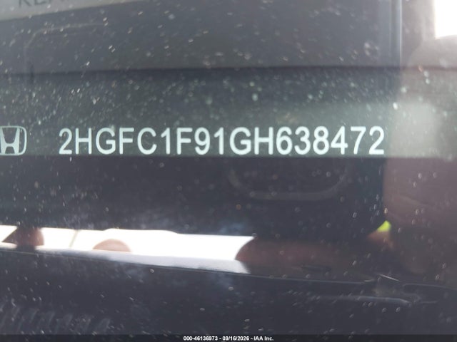 Aukcja sprzedaży 2016 Honda Civic Touring, vin: 2HGFC1F91GH638472, numer aukcji: 46136973