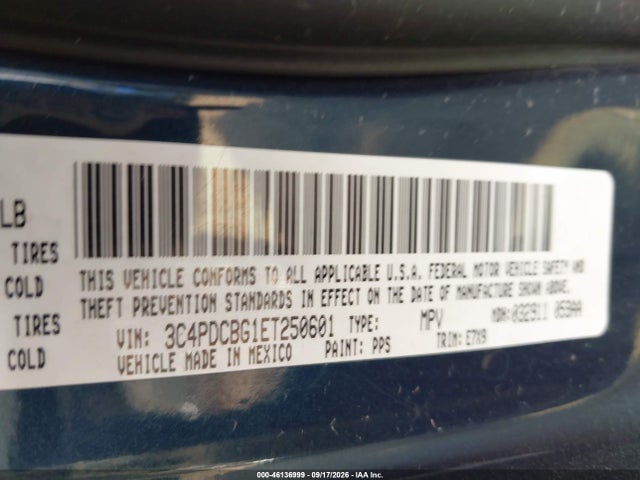 Dodge Journey Sxt 2014 3C4PDCBG1ET250601 Image 9