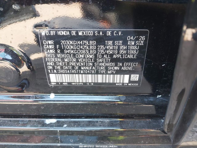 Aukcja sprzedaży 2026 Acura Adx A-spec, vin: 3HDSA1H57TM704787, numer aukcji: 46137012
