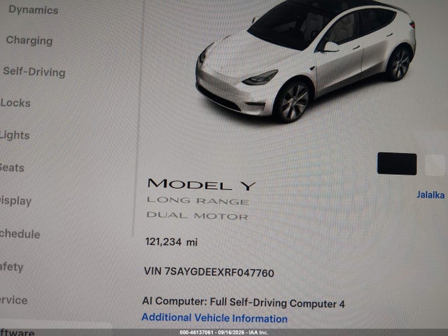 Aukcja sprzedaży 2024 Tesla Model Y Long Range Dual Motor All-wheel Drive, vin: 7SAYGDEEXRF047760, numer aukcji: 46137061