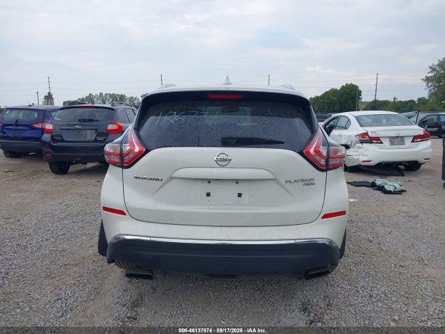 Продажа на аукционе авто 2017 Nissan Murano Platinum, vin: 5N1AZ2MH1HN186731, номер лота: 46137074