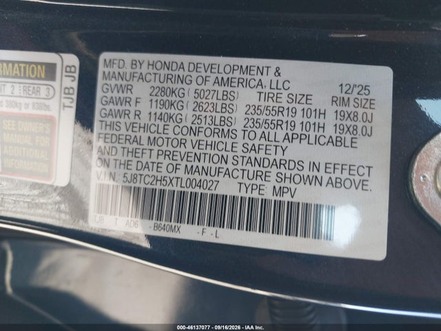 Acura Rdx Technology 2026 5J8TC2H5XTL004027 Image 9