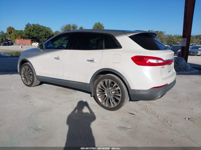 46137082 :رقم المزاد ، 2LMPJ6LRXGBL66193 vin ، 2016 Lincoln Mkx Reserve مزاد بيع