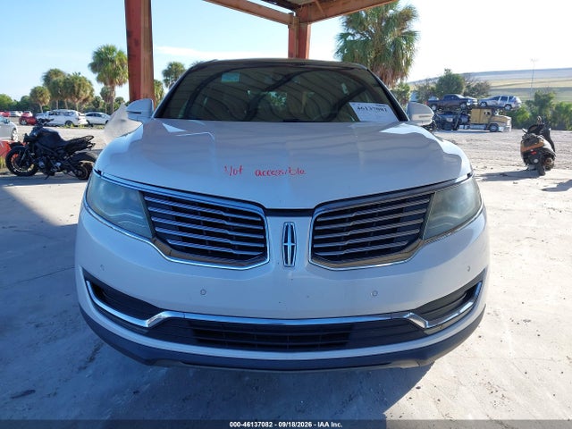 46137082 :رقم المزاد ، 2LMPJ6LRXGBL66193 vin ، 2016 Lincoln Mkx Reserve مزاد بيع