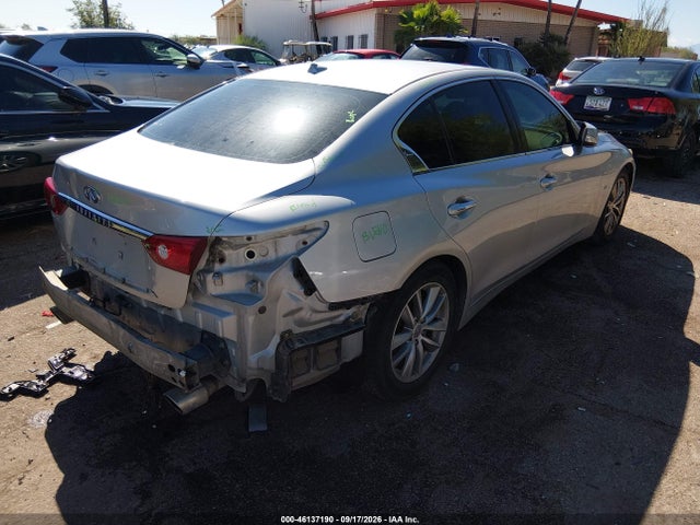 46137190 :رقم المزاد ، JN1BV7AP1EM677981 vin ، 2014 Infiniti Q50 Premium مزاد بيع