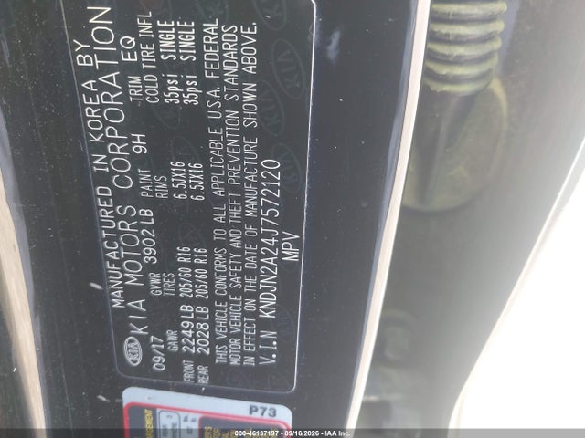 Aukcja sprzedaży 2018 Kia Soul, vin: KNDJN2A24J7572120, numer aukcji: 46137197