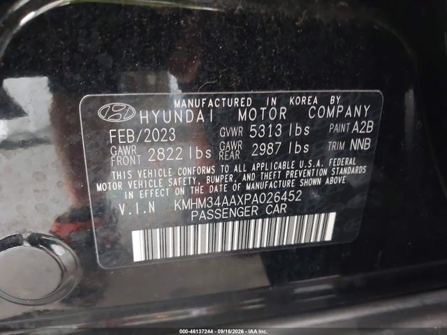 KMHM34AAXPA026452 Hyundai Ioniq 6 Sel