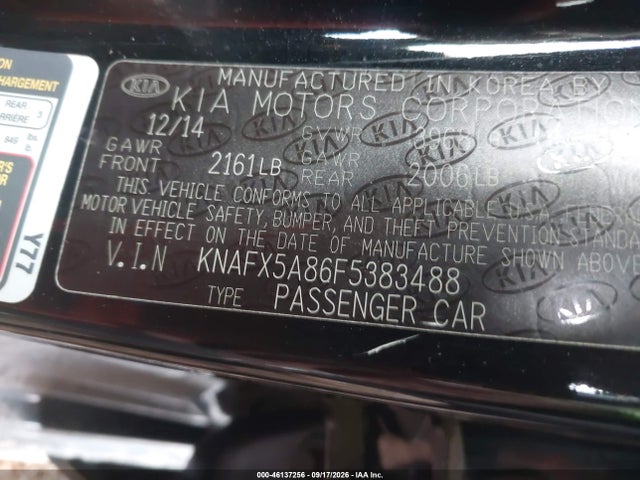 KIA FORTE EX 2015 KNAFX5A86F5383488 Image 9