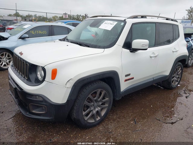 Продажа на аукционе авто 2016 Jeep Renegade 75th Anniversary, vin: ZACCJABT7GPD12604, номер лота: 46137443