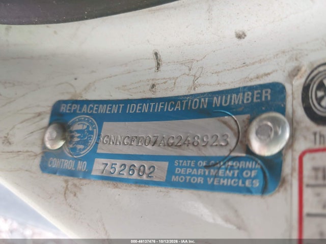 46137476 :رقم المزاد ، 3GNNCFE07AG248923 vin ، 2010 Chevrolet Avalanche 1500 Lt1 مزاد بيع