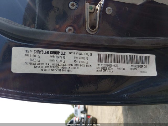 Aukcja sprzedaży 2013 Dodge Dart Sxt, vin: 1C3CDFBA8DD106256, numer aukcji: 46137477
