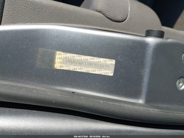 2008 Honda Cr-v Lx მანქანა იყიდება აუქციონზე, vin: JHLRE48338C029679, აუქციონის ნომერი: 46137546