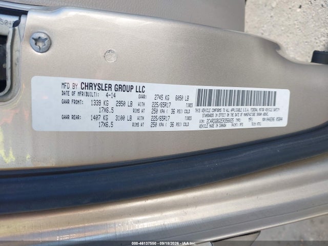 Dodge Grand Caravan Se 2014 2C4RDGBG2ER356025 Image 9