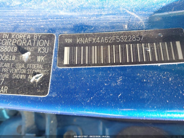 Продажа на аукционе авто 2015 Kia Forte Lx, vin: KNAFX4A62F5322857, номер лота: 46137557