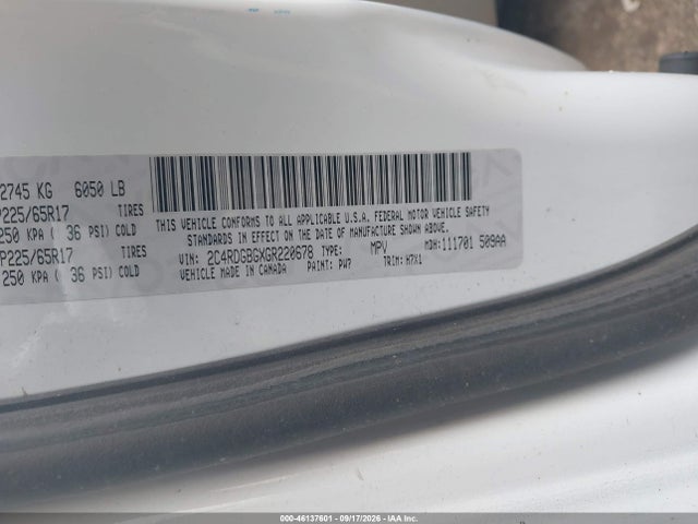 Aukcja sprzedaży 2016 Dodge Grand Caravan American Value Pkg, vin: 2C4RDGBGXGR220678, numer aukcji: 46137601