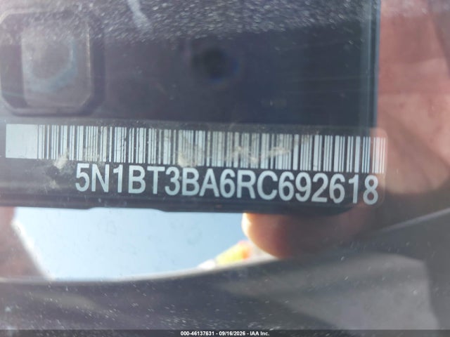 5N1BT3BA6RC692618 Nissan Rogue Sv Fwd