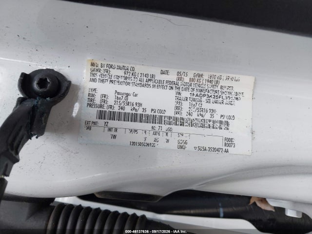 Продажа на аукционе авто 2015 Ford Focus Se, vin: 1FADP3K25FL301387, номер лота: 46137636