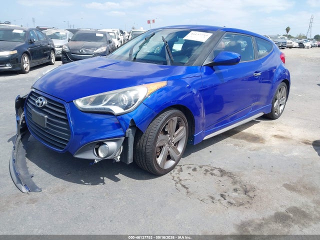 2015 Hyundai Veloster Turbo R-spec მანქანა იყიდება აუქციონზე, vin: KMHTC6AE5FU224637, აუქციონის ნომერი: 46137753