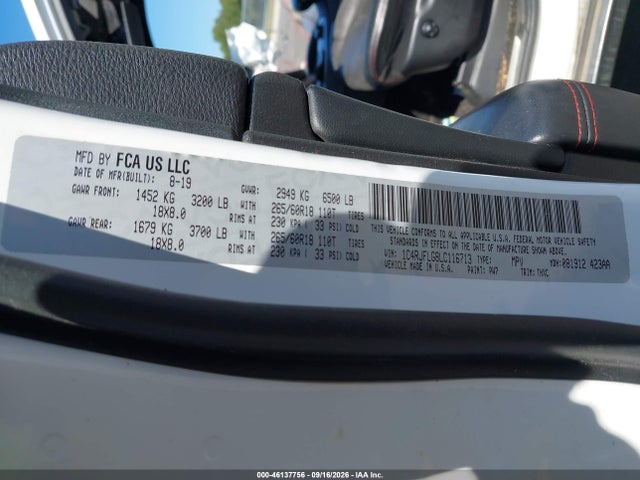 Продаж на аукціоні авто 2020 Jeep Grand Cherokee Trailhawk 4x4, vin: 1C4RJFLG8LC116713, номер лоту: 46137756