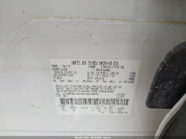 Aukcja sprzedaży 2015 Ford Edge Sport, vin: 2FMTK4AP4FBB59522, numer aukcji: 46137825