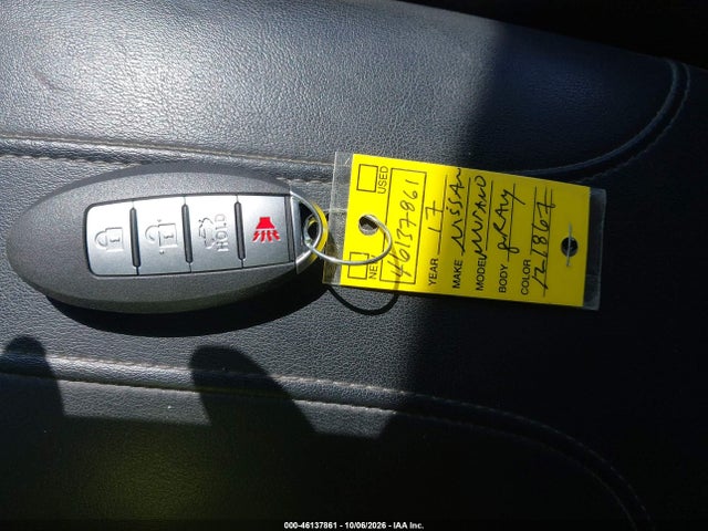 Aukcja sprzedaży 2017 Nissan Murano S/sl/sv/platinum, vin: 5N1AZ2MH9HN121867, numer aukcji: 46137861