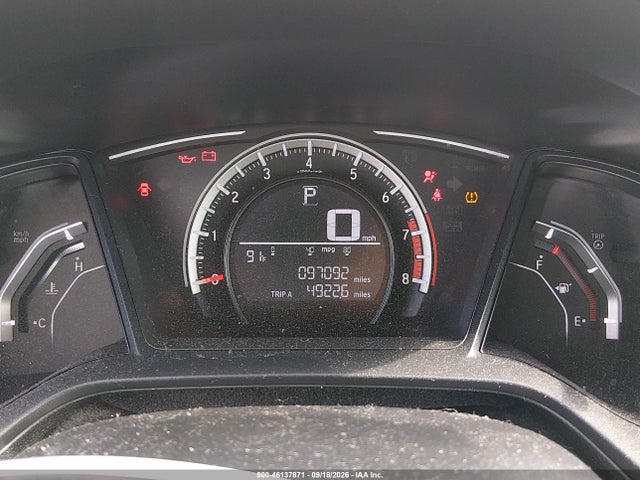 46137871 :رقم المزاد ، 2HGFC4B07HH307017 vin ، 2017 Honda Civic Lx-p مزاد بيع