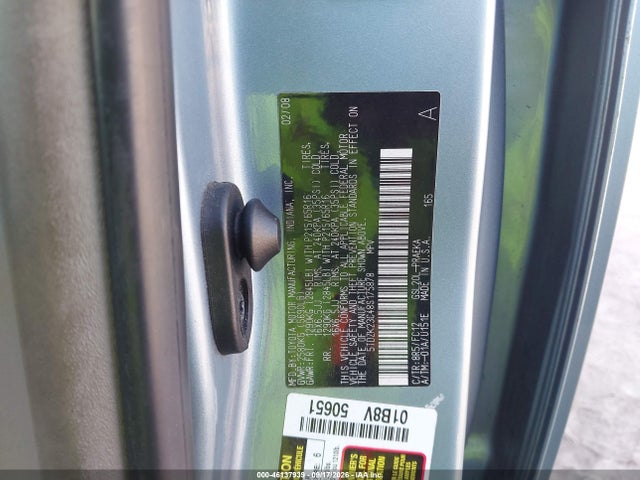 Продажа на аукционе авто 2008 Toyota Sienna Le, vin: 5TDZK23C48S175878, номер лота: 46137939
