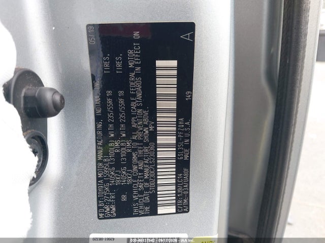Продаж на аукціоні авто 2020 Toyota Sienna Xle, vin: 5TDDZ3DC7LS230360, номер лоту: 46137942