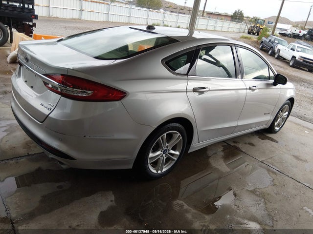 2018 Ford Fusion Hybrid Se მანქანა იყიდება აუქციონზე, vin: 3FA6P0LU0JR250656, აუქციონის ნომერი: 46137945