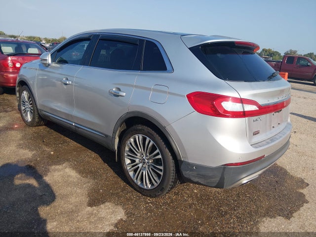 Продажа на аукционе авто 2016 Lincoln Mkx Reserve, vin: 2LMTJ6LR0GBL24677, номер лота: 46137998