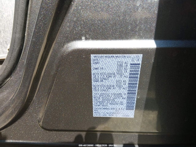 Продажа на аукционе авто 2019 Nissan Pathfinder Sl, vin: 5N1DR2MM8KC601332, номер лота: 46138060