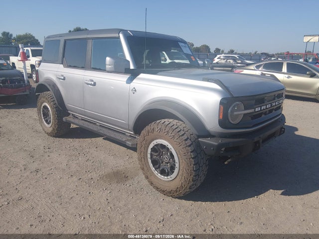 2022 Ford Bronco Outer Banks მანქანა იყიდება აუქციონზე, vin: 1FMEE5DP7NLB30970, აუქციონის ნომერი: 46138079