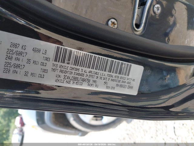 Продаж на аукціоні авто 2018 Jeep Compass Latitude 4x4, vin: 3C4NJDBB9JT484750, номер лоту: 46138126