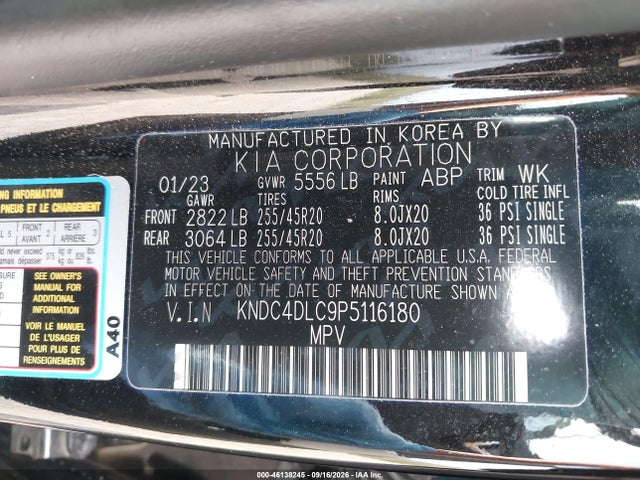 KIA Ev6 Gt-line 2023 KNDC4DLC9P5116180 Image 9