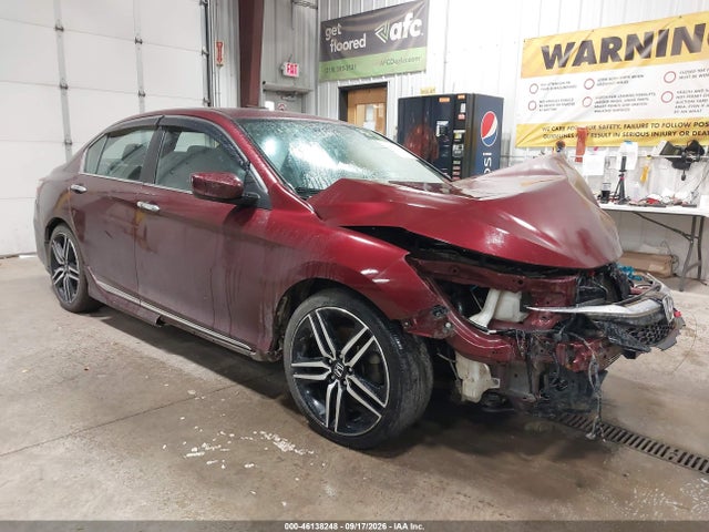 46138248 :رقم المزاد ، 1HGCR2F58GA020178 vin ، 2016 Honda Accord Sport مزاد بيع
