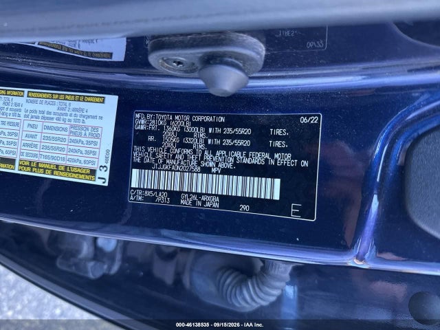 Продаж на аукціоні авто 2022 Lexus Rx 450hl Luxury, vin: JTJJGKFA0N2027588, номер лоту: 46138535