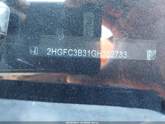 Aukcja sprzedaży 2016 Honda Civic Ex-t, vin: 2HGFC3B31GH352733, numer aukcji: 46138819