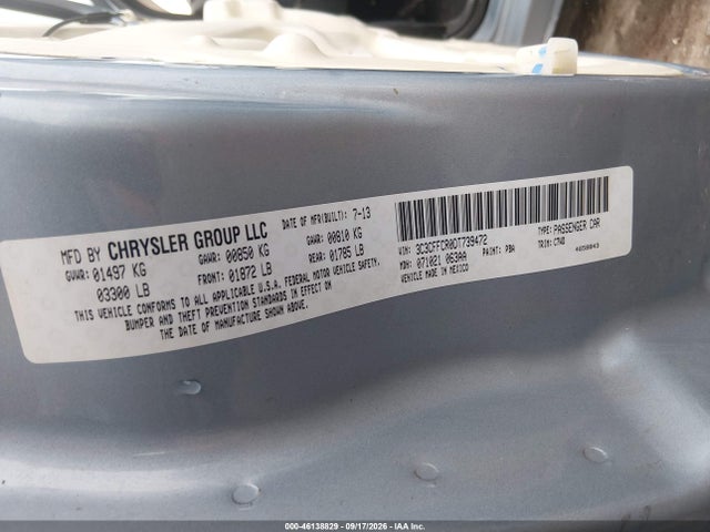 Продаж на аукціоні авто 2013 Fiat 500 Lounge, vin: 3C3CFFCR0DT739472, номер лоту: 46138829